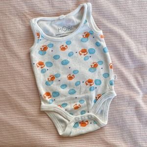 NWOT Mori Sleeveless Onesie, 0-3M